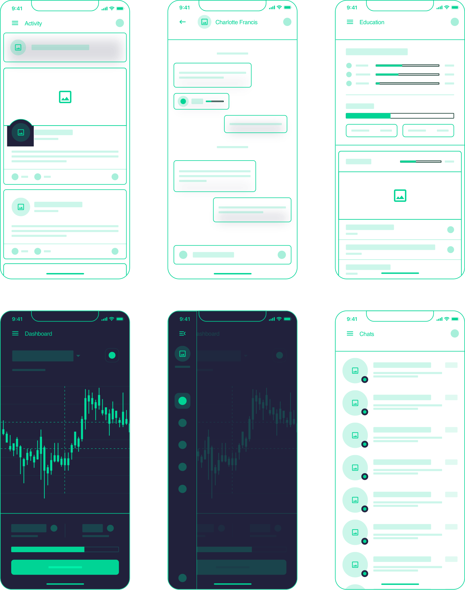 SprinkleBit wireframes